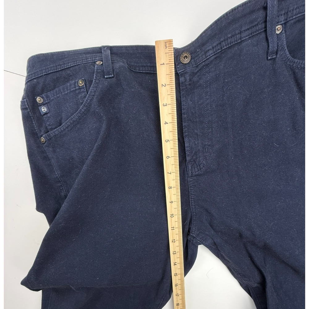 AG Adriano Goldschmied Everett Slim Straight Jeans Men's 40x34 Dark Wash Indigo - Picture 7 of 9
